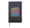 Hot Girls Are Bad At Math School Jokes Confidence |- Hardcover Journal, Black