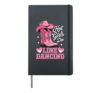 Hot Girls Do Line Dancing Hardcover Journal, Black
