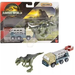 Hot Wheels Jurassic World Rebirth, Dinosaur Collection Vehicle and Figure (Giganotosaurus Loader)