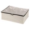 Household Essentials 3364-1 Cotton Canvas Blanket Storage Bags | Natural, Off-White