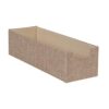 Household Essentials Brown 720-1 Deep Drawer Organizer Box for Storage | 12 in x 4 in x 3.13