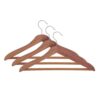 Household Essentials Cedar Coat Hanger with Fixed Bar, Contoured Design, Eastern Red Cedar Coat Hangers, Swivel Hook, Great for Heavy Coats, Sports Jackets and Slacks, Natural (Set of 3)