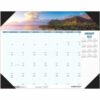 House of Doolittle 12 Month Earthscapes Coastlines Monthly Calendar Desk Pad, January 2027 to December 2027, 22" x 17"