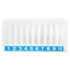 Housoutil White Pearl Cotton Mobile Phone Storage Box with 10 Grids Multi-compartment Design for Pens and Remote Controls, Space Saving Organizer for Mobile Repair Shops and Educational