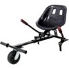 Hoverboard Go-Kart Seat Attachment for 6.5", 8", 10" Hoverboards, Heavy Duty Dual Shock Absorber, Adjustable Off-Road Frame, Black