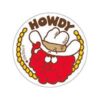 Howdy/Raspberry Scent Retro Scratch 'n Sniff Stinky Stickers by Trend; 24 Seals/Pack - Authentic 1980s Designs!
