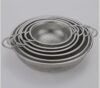 HOZEON Stainless Steel Colander Strainer Set of 6(1, 1.5, 3, 4, 5, 6 Quart), Micro-Perforated Metal Kitchen Strainer with Handle for Pasta, Vegetables, Fruits