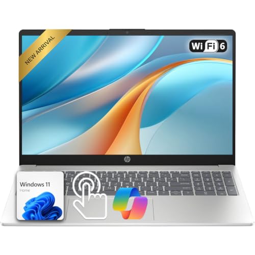 HP 15.6" Touchscreen FHD Laptop | 10-Core Intel Core 7 Processor, Up to 5.4GHz | 32GB DDR5 RAM | 512GB PCIe SSD | Win 11 | Wi-Fi 6 | Numeric Keypad | Privacy Camera | Portable Laptop for Work & Study