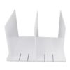 HPAKIGS Shelf Divider Organizer for Closet | Easy Tool - Less Assembly Keeps Purses/Books Upright | Strong ABS Shelf Divider for Kitchen & Closet | 4-6 Pack (3 Divider Board)
