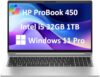 HP ProBook 450 G10 Business Laptop (15.6" FHD Anti-Glare, Intel 10-Core i5-1334U (> i7-1255U), 32GB RAM, 1TB SSD), Backlit, Webcam, Ethernet, Wi-Fi 6E, Numeric Keypad, Win 11 Pro w/ AI Copilot, Silver
