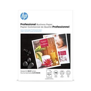 HP Professional Business Paper, Matte, 8.5x11 in, 48 lb, 150 sheets, works with inkjet printers (CH016A)