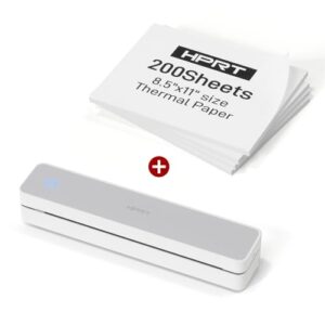 HPRT MT610 Pro Portable Printer Wireless for Travel &200 Sheet Thermal Paper US Letter Size