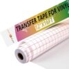 HTVRONT Transfer Tape for Vinyl -12" x 16 FT w/Red Alignment Grid Transfer Paper, Medium Tack Vinyl Transfer Tape for Signs Stickers Decals Walls Doors & Windows