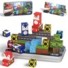 HtZestToysiop 35PCS Mini Magnetic Blocks, Magnetic Blocks Travel with Portable Iron Box, Magnetic Building Blocks STEM Learning Set for Ages 3 4 5 6 7 8, Suitable for Restaurant and Travel, Hedgehog