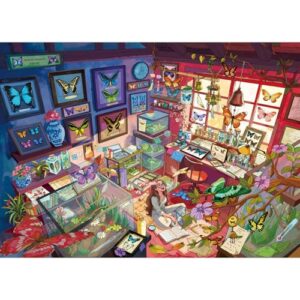HUADADA 1000 Piece Puzzle for Adults,Butterfly Institute Puzzles for Adults,27.5"x19.6" Family Interactive Game & Wall Art Decor Gift
