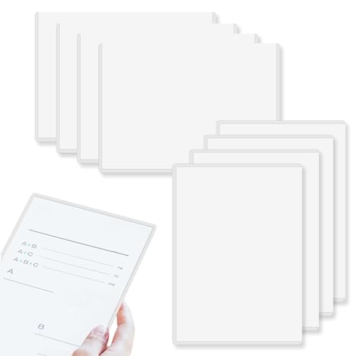Huakaile 9 Pieces Hard Clear Page Protectors 8.5" x 11", Plastic Protective Sleeves for Paper Sheet Document Holder Photo Poster, Waterproof Birth Certificate Protector Covers