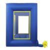 HUASSION Inflatable Cash Cube Booth, Blue Floor Standing Cash Game Booth w/Smooth Zipper, Inflatable Money Grab Machine Booth for Party, Advertising, Fairs, Weddings & Halloween (Blower Not Included)