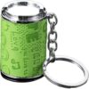 HUCHENYU Mini Coin Storage Keychain, 2-in-1 Portable Coin Holder Loose Change Container with Secure Snap Closure, Travel & Daily Carry(Green)