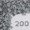 HUIZDQ 200 Piece Classic Small Building Bricks, 2x4 Building Blocks STEM Creative Build Toys, MOC Bulk Bricks DIY Play Set for Kids Age 6+(Light Grey, Small Bricks, 1.25x0.62x0.47 in)