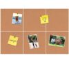 HULAVO Square Felt Cork Bulletin Board Tiles, Self Adhesive DIY Felt Pin Board for Wall 30" x 20" with 35 Pushpins for Office School Home Wall Decor Stickers Memos Photos Display (Deep Camel)