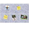 HULAVO Square Felt Cork Bulletin Board Tiles, Self Adhesive DIY Felt Pin Board for Wall 30" x 20" with 35 Pushpins for Office School Home Wall Decor Stickers Memos Photos Display (Light Grey)
