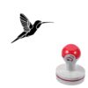 Hummingbird Self-Inking Rubber Craft Stamp for Planner Journal 1.6" Round
