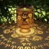 Hummingbird Solar Lantern Outdoor Hanging Solar Garden Light Gifts for Mom Grandma Women,Waterproof Metal Decorative Lantern, Warm White Solar Lights for Patio Yard Garden Pathway