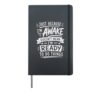 Humorous Quote about Being Awake and Unready Hardcover Journal, Black