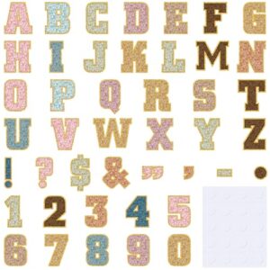 Humyoun 176 Pcs 7" Large Bulletin Board Letters and Numbers Set, Big Classroom Alphabet Cutouts Letter Poster with Adhesive Dots for Home School Bulletin Board Display Walll Decor(Deep,Retro)