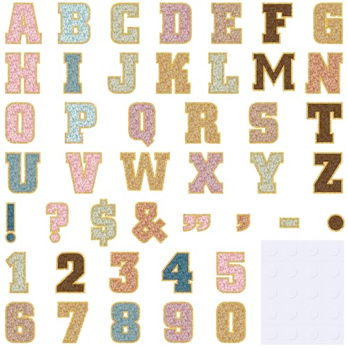 Humyoun 176 Pcs 7" Large Bulletin Board Letters and Numbers Set, Big Classroom Alphabet Cutouts Letter Poster with Adhesive Dots for Home School Bulletin Board Display Walll Decor(Deep,Retro)