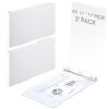 Humyoun 2 Pcs 11 x 17 Inch 3 Ring Binders 1.5 Inch Rings Heavy Duty View D Ring Binders Economy Holds 11" x 17" Paper for Artwork Blueprints, Office, Home, Work Places (White)