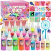 HunDun Magic Water Elf Toy Kit Gifts for Kids,Large Capacity Aqua Fairy Water Gel Kit for Kids with 22 Gels,Fun DIY Craft Kit,Squishy Maker,Make Your Own Squishies,Magic Water Pets