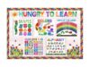 Hungry To Learn Poster Metal Tin Sign for Classroom Decor, Welcome Back School Decor Days Of The Week, Numbers 1-10 Alphabet Signs Preschool Kindergarten Elementary Teacher Must Haves 8x12 inch