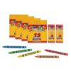 HuoHuair Crayons 12 Colors of 4-Pack + 4 Colors of 2-Pack (56 Crayons) for Coloring Books Individually Wrapped, Art Supplies for Coloring