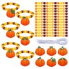 Huquary 24 Sets Bracelet Crafts Fall Beads Making Kit for Bracelets DIY Autumn Beaded Wristband Craft Kit Wooden Cutouts Charms for Fall Crafts Jewelry Making Party Favors Gifts