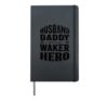 Husband Daddy Waker Hero Wakeboard Wakeboarder Wakeboarding Hardcover Journal, Black