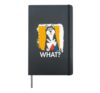Husky What? Dog Meme Siberian Husky Funny Saying Dog Hardcover Journal, Black