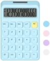 HUTUDD Cute Calculator, Calculators Desktop, Blue Calculator Big Buttons