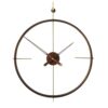HXFOOAA Wall Clock Living Room Restaurant TV Background Outer Frame