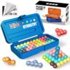 Hydrathy Brain Teaser Puzzles Games for Kids Adults with Timer, 2 Modes Handheld Travel Games, Single Player Mind Challenge Toys, STEM Montessori Educational Gifts for Kids 3+, Teens & Adults (Blue)
