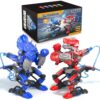 Hydraulic Boxing Bots Building Kit, STEM Educational Fighting Game Set, 2-Player Battle Robot Toy for Kids, Cool Birthday Gift for Boys Age 5 6 7 8 9 10