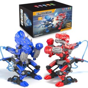 Hydraulic Boxing Bots Building Kit, STEM Educational Fighting Game Set, 2-Player Battle Robot Toy for Kids, Cool Birthday Gift for Boys Age 5 6 7 8 9 10