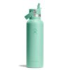 Hydro Flask – Standard Flex Straw Cap 621 ml (21 oz) Bottle – Stainless Steel, Leakproof, Cupholder Compatible – Insulated Cold 24 Hrs – Mermaid Green