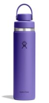 Hydro Flask Water Bottle - Insulated Stainless Steel - Wide Mouth Flex Chug Lid, Non Spill, Leakproof in 24 Oz Utopia Purple