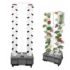 Hydroponics Tower Growing System Kit, 56 Planting Holes, 4 Wheels, Vertical Aeroponic Garden for Home Gardening Enthusiasts, Easy Setup and Maintenance