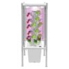 Hydroponic Tower Garden, 30 Plant Vertical Grow Kit with 4 LED Lights (White)