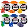 Hygloss play modeling dough for kids, non-toxic, 1 lb resealable tub, 6 assorted colors, unscented, ages 3+