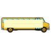 Hygloss Products Die-Cut Name Plate - Great Teaching Tool - Perfect for Labeling in Classroom & Other Uses - School Bus - 9.5 x 3 inches - 30 Pk (45560),Yellow