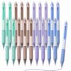 HysmmxHer Retractable Erasable Gel Pens Clicker, Fine Point 0.5, Blue, Comfort Grip, for Writing Drawing Planner and School Supplies, 20 Pcs