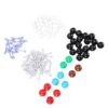 Hyuduo Organic Chemistry Molecular Model Kit 57 Atoms 56 Links Color Coded ABS Plastic for Building Molecular Structures Classroom Lab Learning